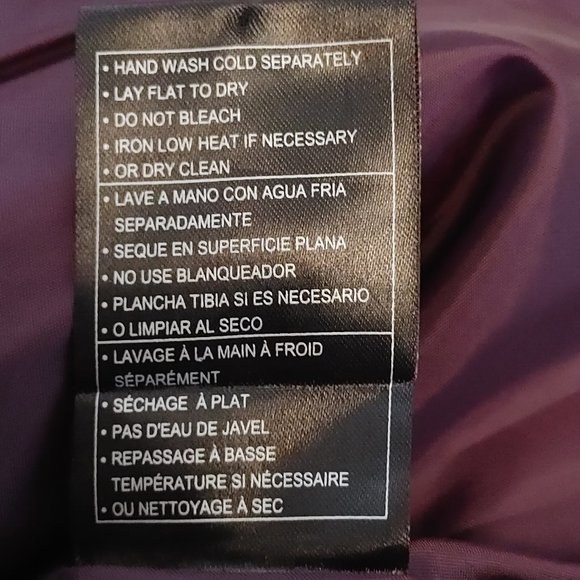 Vtg JACK Women's Winter Coat Sz L Purple Many Features Stylish Hip Length - Picture 9 of 9